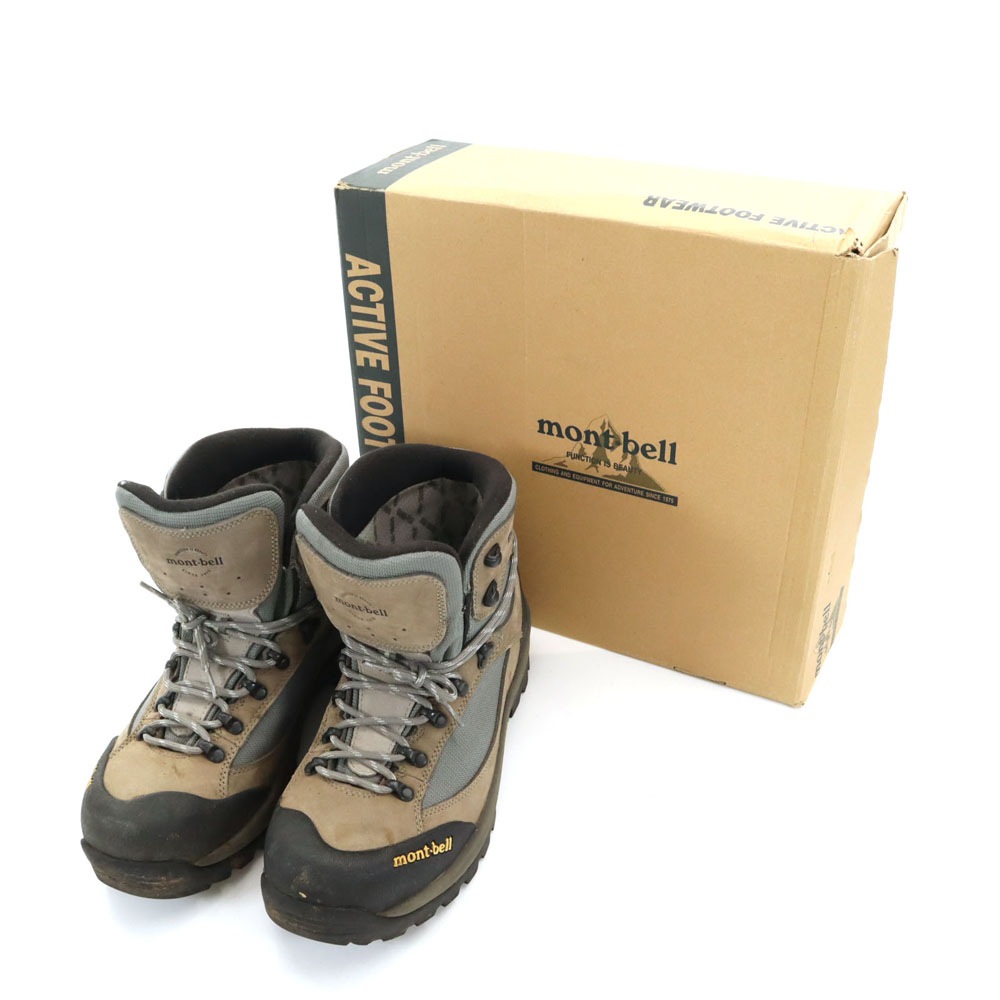 モンベル 362045103 ゴアテックス トレッキング ブーツ 28.5 ガンメタル mont-bell 箱付き ビブラムソール メンズ