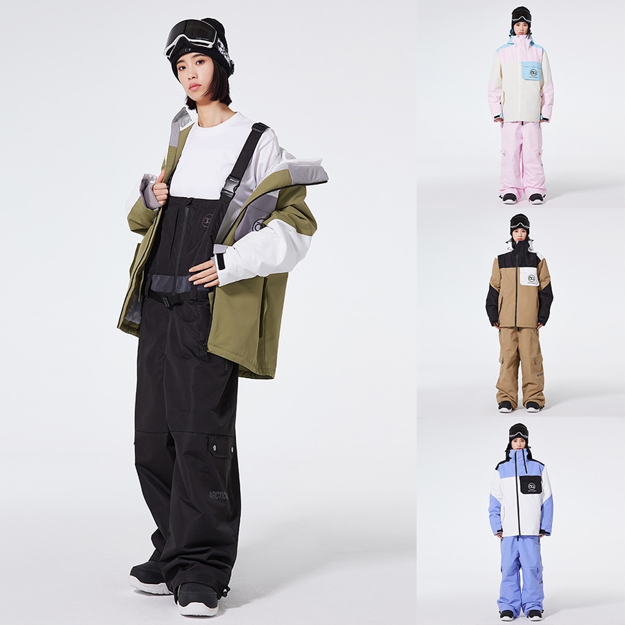 スノーボードウェア 上下セット レディース メンズ スキーウェア スノボウェア ジャケット アウター パーカー ロングパンツ 男女兼用 防水 防寒