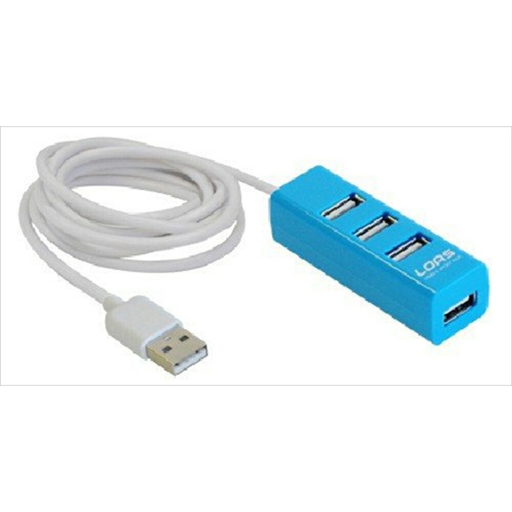 （まとめ買い）4ポートUSB2.0 ハブ ブルー UH-2314NBL [x3] 5,129円