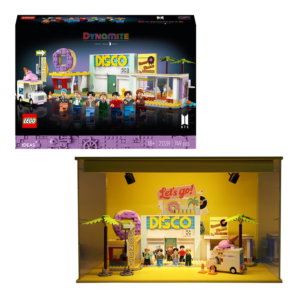 BTS Dynamite 21339 + 専用 スポットライト照明 ショーケース FL セット 防弾少年団 公式グッズ