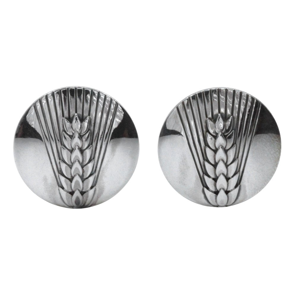 Georg Jensen ジョージジェンセン 麦 稲穂 ＃78B カフス シルバー925 メンズ 中古品 A-ランク