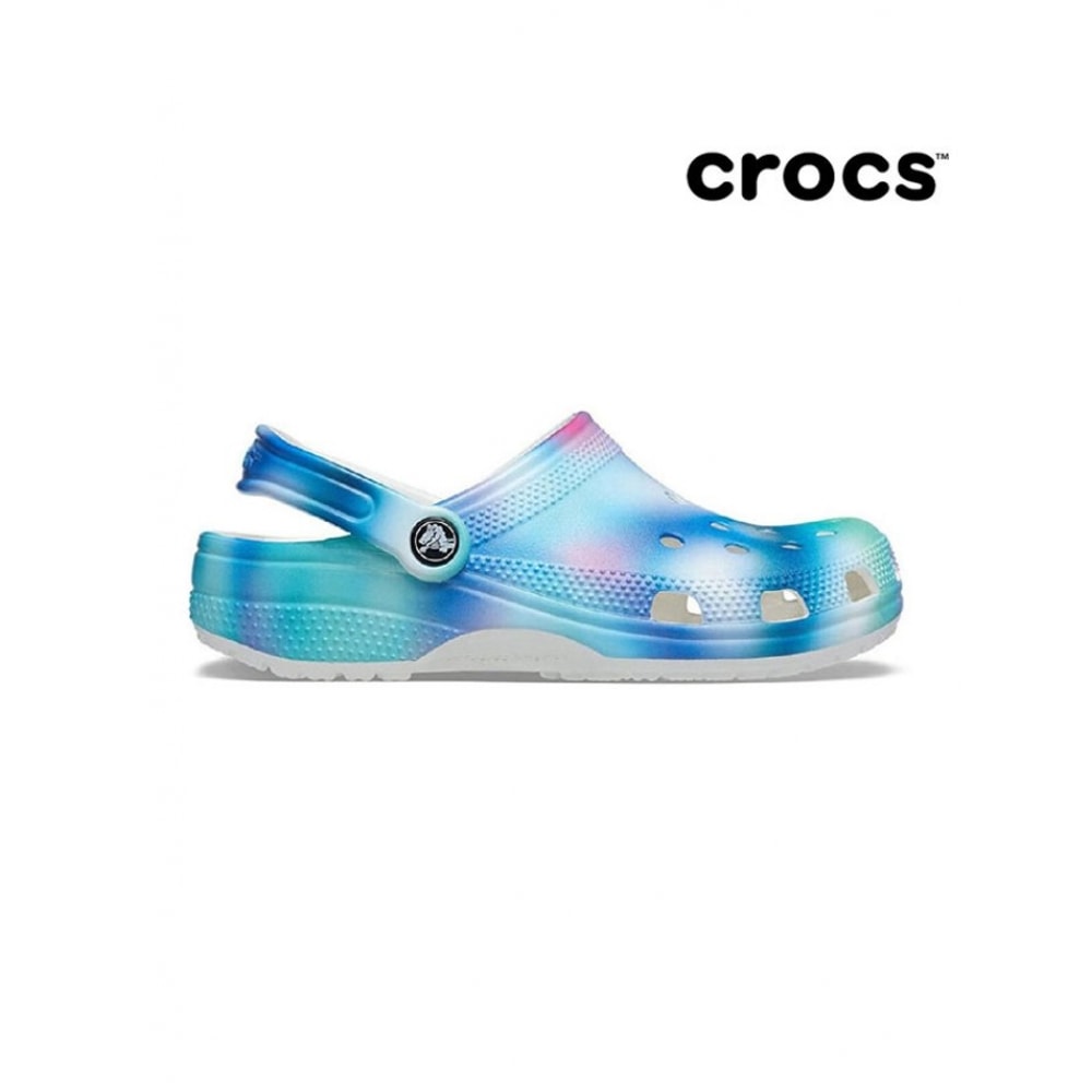 クロックスコモンクラシックソラライズクロッグホワイトマルチ 207556-94S