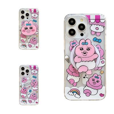 スマホケース　おぱんちゅうさぎ　iPhone おぱんちゅうさぎ - おぱんちゅうさぎ んぽちゃむ iPhoneケース
