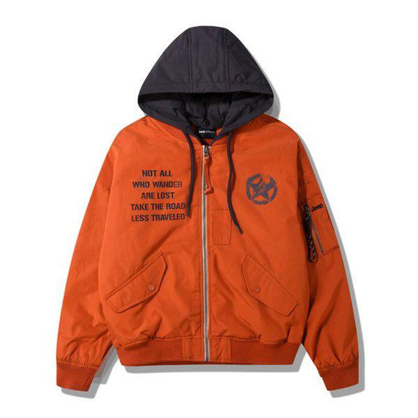 JQ3JPU252 オレンジ 男女共用 カーボンコーティング MA-1 フライトジャケット