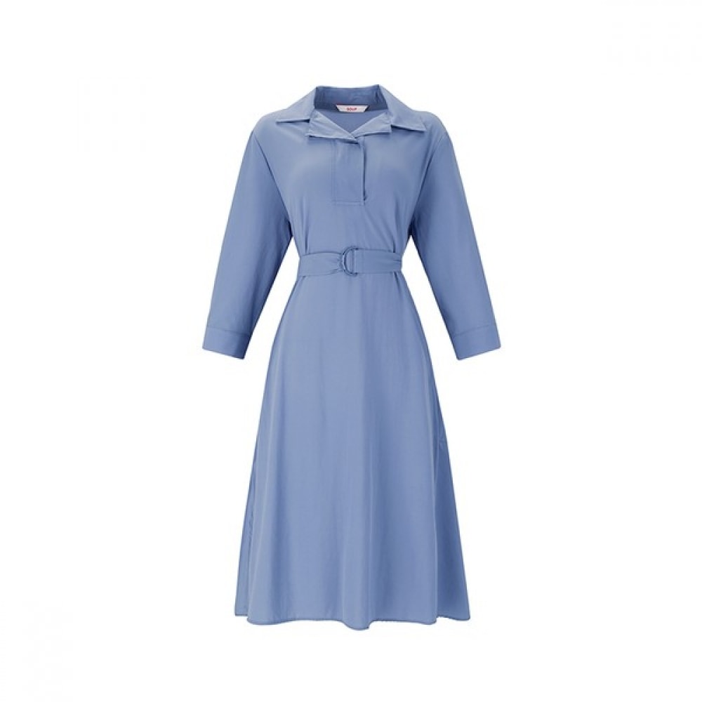 （フォレスト）シャツカラーHラインワンピース（SY3OP83）