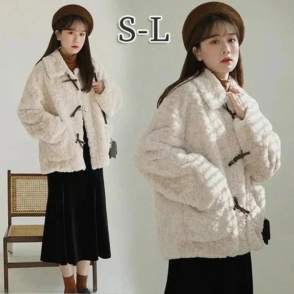 ふわふわ もこもこジャケット ファー 暖かい 帽子無し 萌え萌え アウター かわいい ジャケット ポケット付き