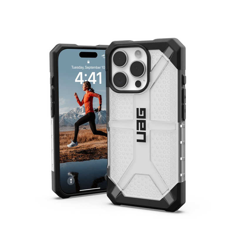 UAG　iPhone 16 Pro 耐衝撃ケース PLASMA アイス　UAG-IPH24MA-T-IC