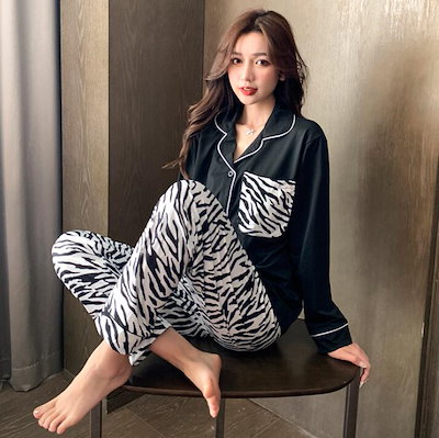 Qoo10] 【即納】上下セット 女性用 パジャマ 部