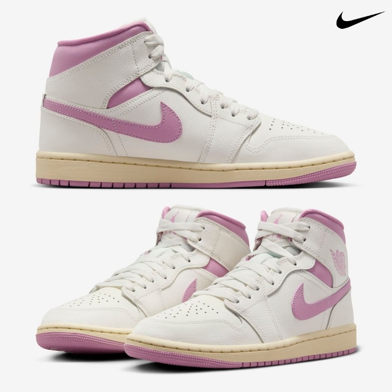 [NIKE] ナイキ スニーカー エア ジョーダン 1 MID ウィメンズシューズ / ORCHID