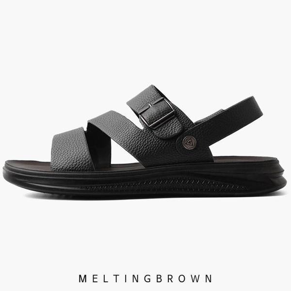 メンズ身長アップサンダル メンズサンダル 革サンダル 男性サンダル AL22