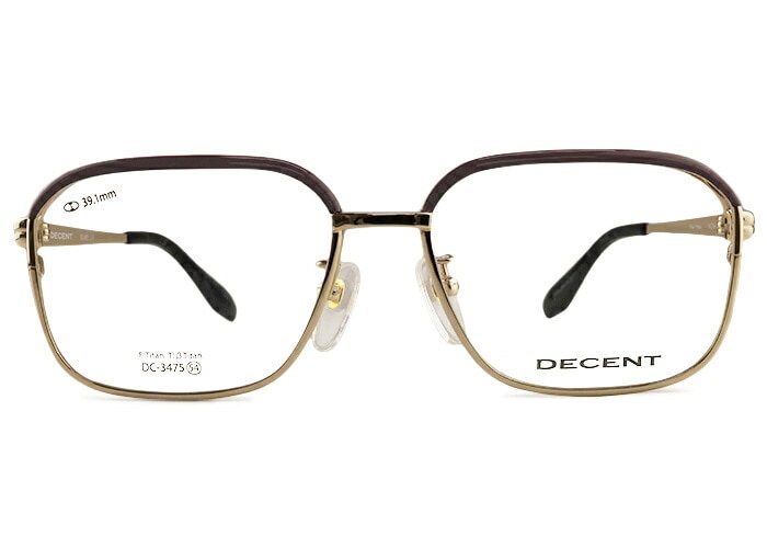 ディセント DECENT dc-3475 フルリム 跳ね上げ式メガネ 眼鏡 単式 チタン メンズ レディース