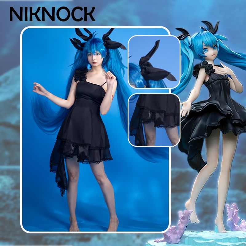 ニコニコ初音ミクcos服深海少女コスプレ衣装セット