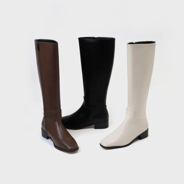 ラーメンダースクエアロングブーツ3.5cm