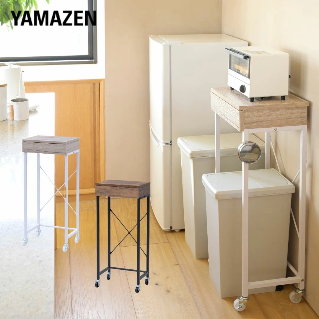 キッチンラック キッチンカウンター ゴミ箱上ラック キャスター付き