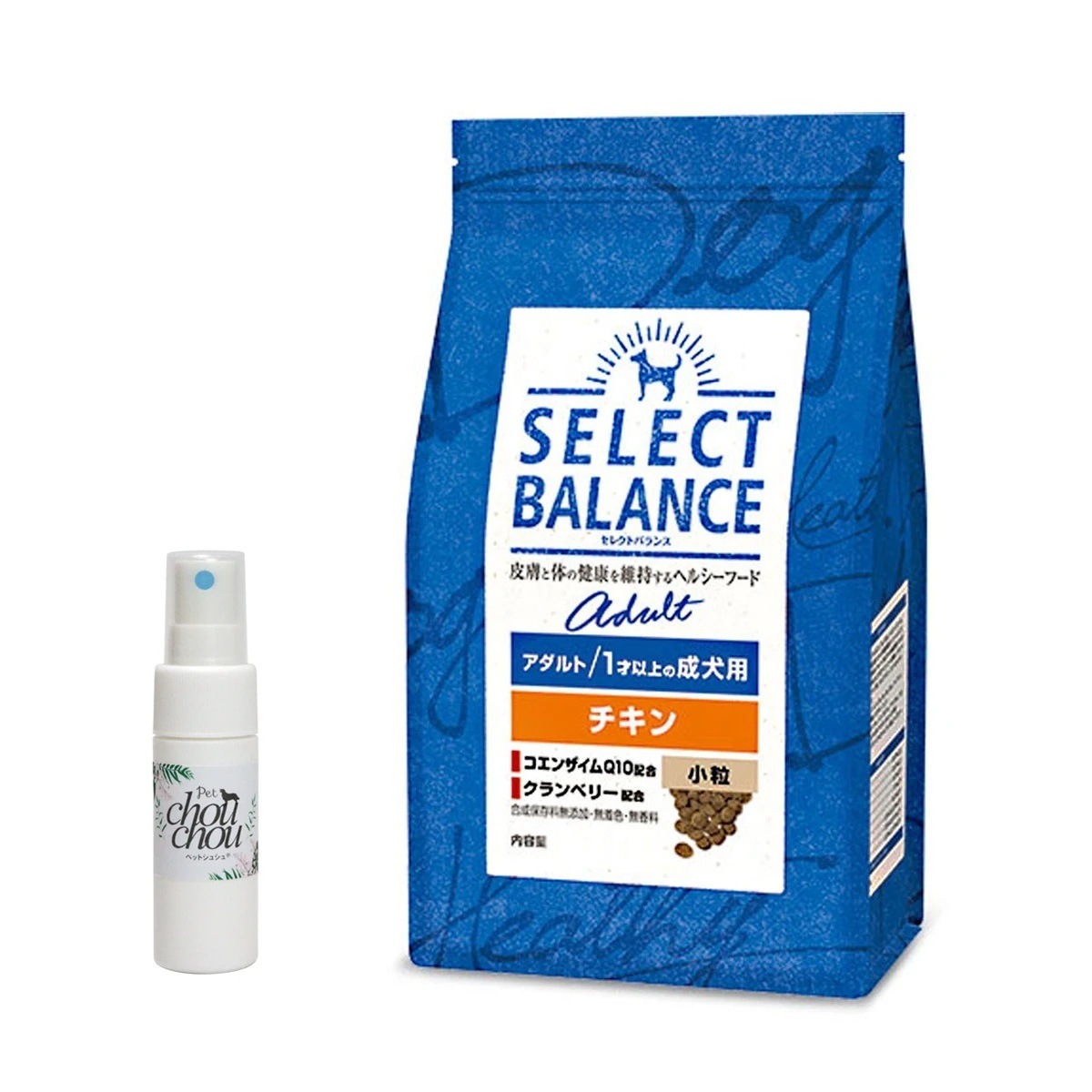 ドッグフード アダルト チキン 小粒3kg【天然ハーブ虫除けスプレー 犬用 15ml付き】