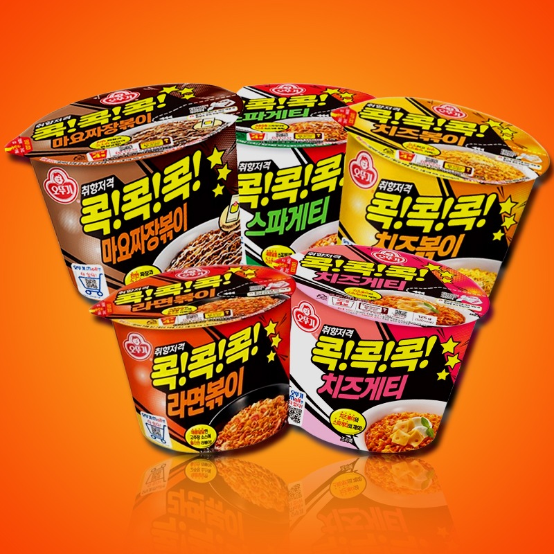 コッコッコッポッキ5種類の味 (NEW チーズゲッティ, スパゲティ,チェダーチーズ,マヨジャージャー,ラーメンポッキ) x 2SET