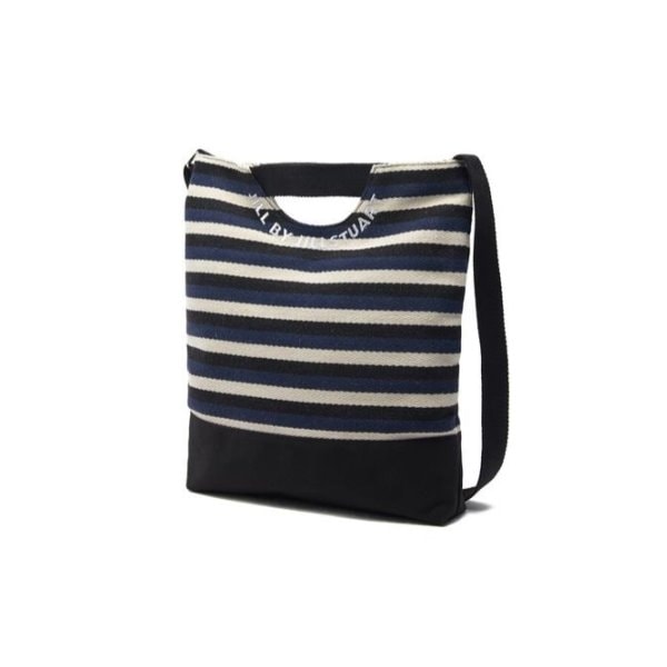 JILLBYJILLSTUARTACCMomoNavyCottonStripeCrossBagEmbroideredLogoJLBA0E834OW