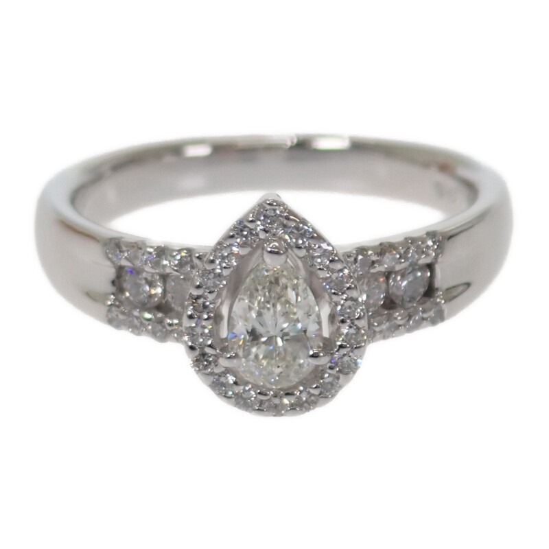 【no brand】 K18WG D デザインジュエリー ペアシェイプダイヤ リング K18ホワイトゴールド 11.5号 ダイヤモンド レディース 97,378円