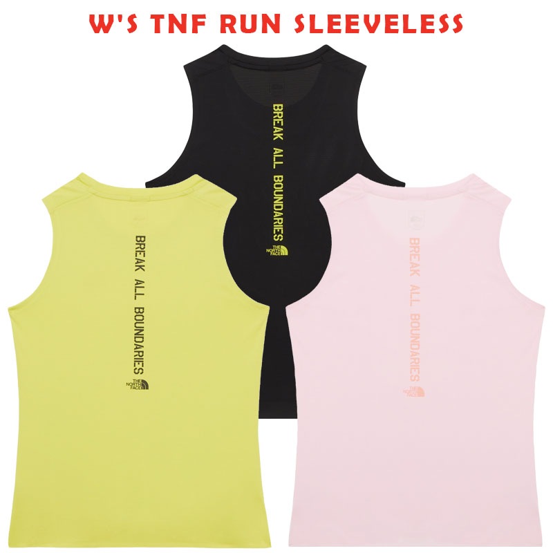 韓国正規品保証 関税負担なしNT7VR03A WS TNF RUN SLEEVELESSイリー 基本 着装 男子 女子 人気 韓国 ファッション 男女共用 アウトド