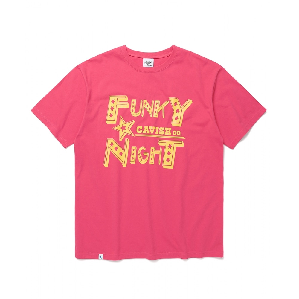 キャヴィッシュ ファンキーナイト SS TEE ピンク(CV2DMUT508A)