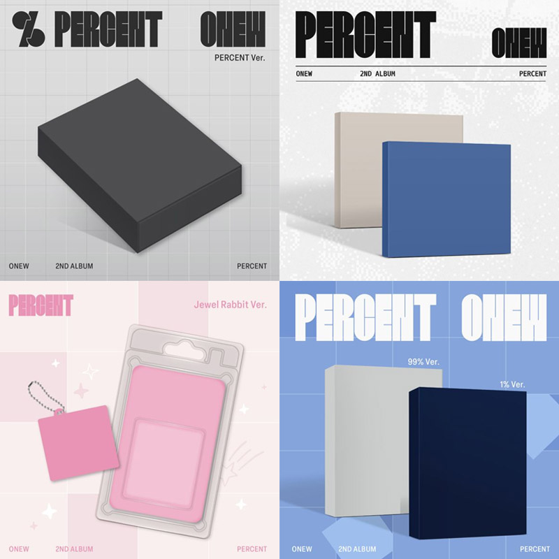 [6種セット] (PB/PERCENT/Digipack/Jewel Rabbit) SHINee ONEW 2ND ALBUM [PERCENT] 公式アルバム シャイニー オンユ 韓国チャート反映