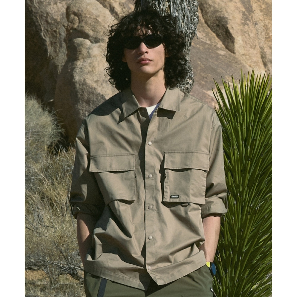 フルークマウンテンユーティリティシャツジャケットベージュ FJK113