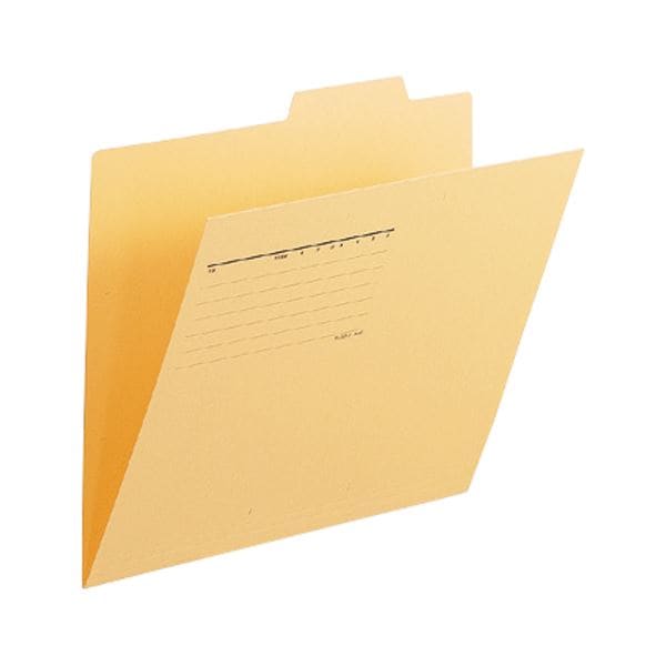 （まとめ） プラス 個別フォルダー FL-061IF A4E 黄 10枚(×10セット)