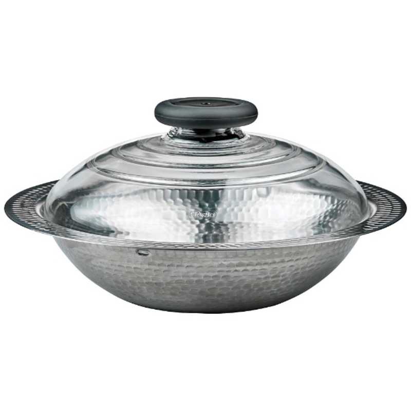 ハリオ　フタガガラスのIH対応ステンレス鍋26 雪平　MIS-26 (3~4人用)