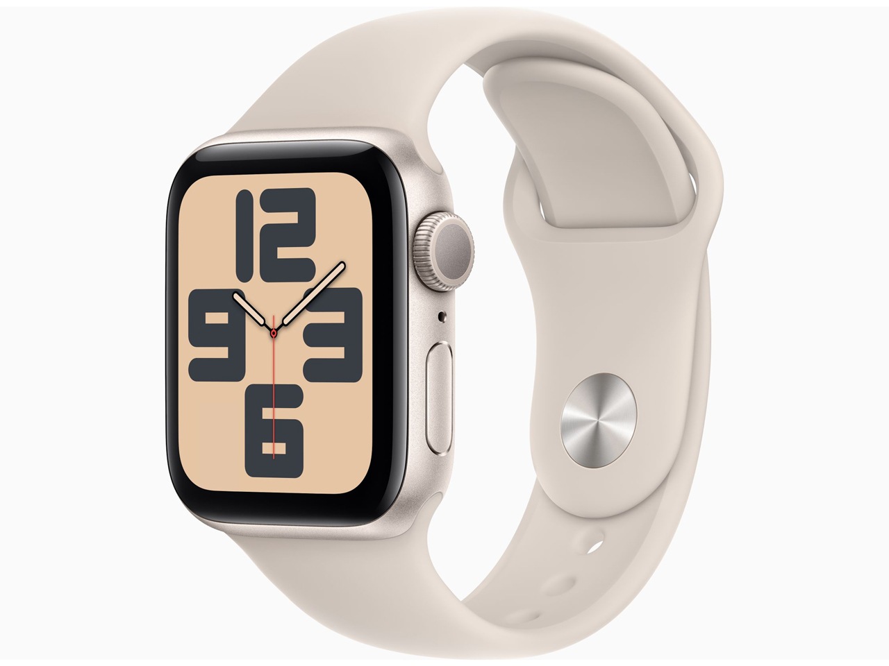 「新品」Apple Watch SE 第2世代 GPSモデル 40mm MR9V3J/A [スターライトスポーツバンド M/L]
