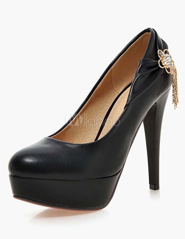 セクシーなPUプラットフォームは女性用パンプス