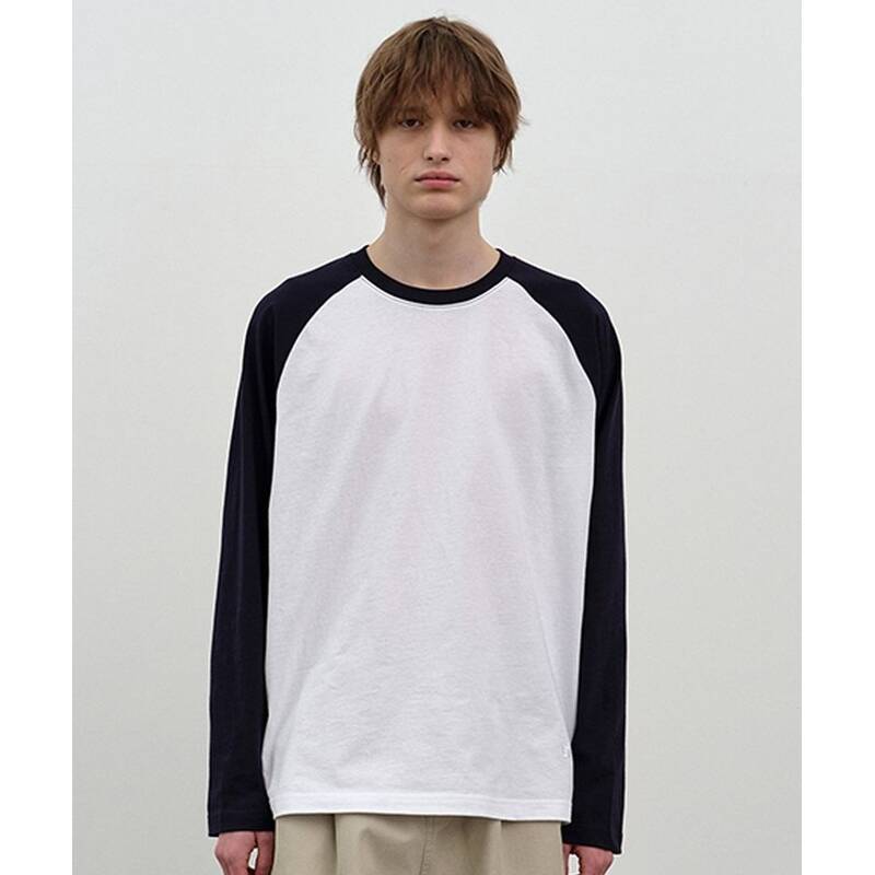Nau ラグラン長袖Tシャツ ホワイト 496228