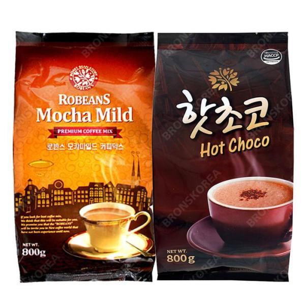 ロビンス モカマイルド 800g 8個+ホットチョコ4個/自販機用コーヒーミックス