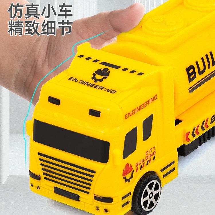 子供のおもちゃの車エンジニアリング衛生軍用消防車セット少車モデル