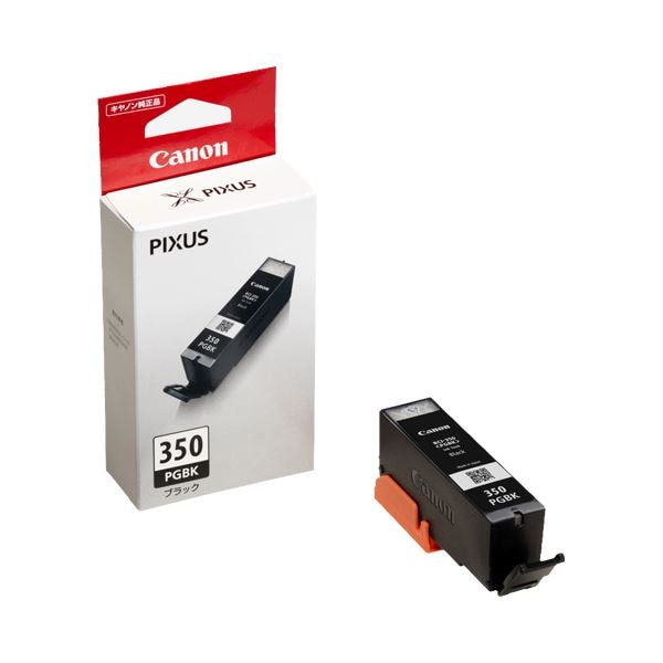 （まとめ） キヤノン Canon インクタンク BCI-350PGBK ブラック 標準 6495B001 1個 (×4セット)