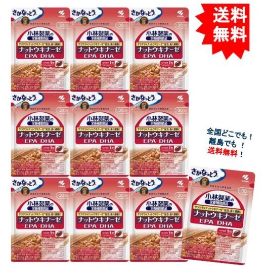 ナットウキナーゼ EPA DHA (約30日分) 10個セット