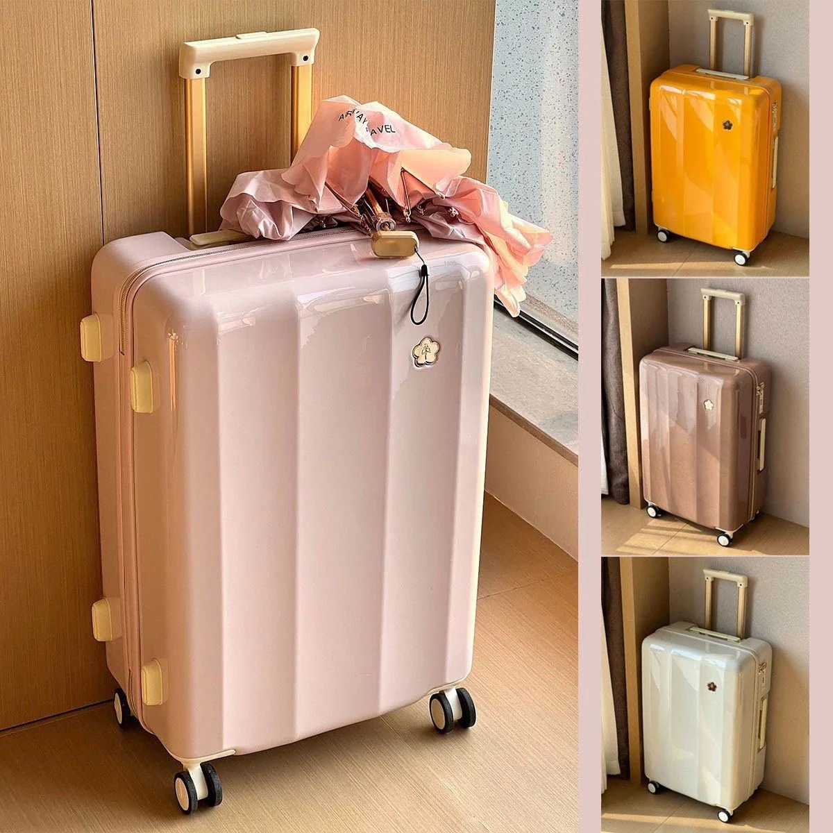 360回転キャスタ 旅行 TSAロック 静音キャスター PC材質 キャリーバッグ キャリーケース 耐衝撃最強 大型 軽量 機内持込 スーツケース キャリーケース 韓国