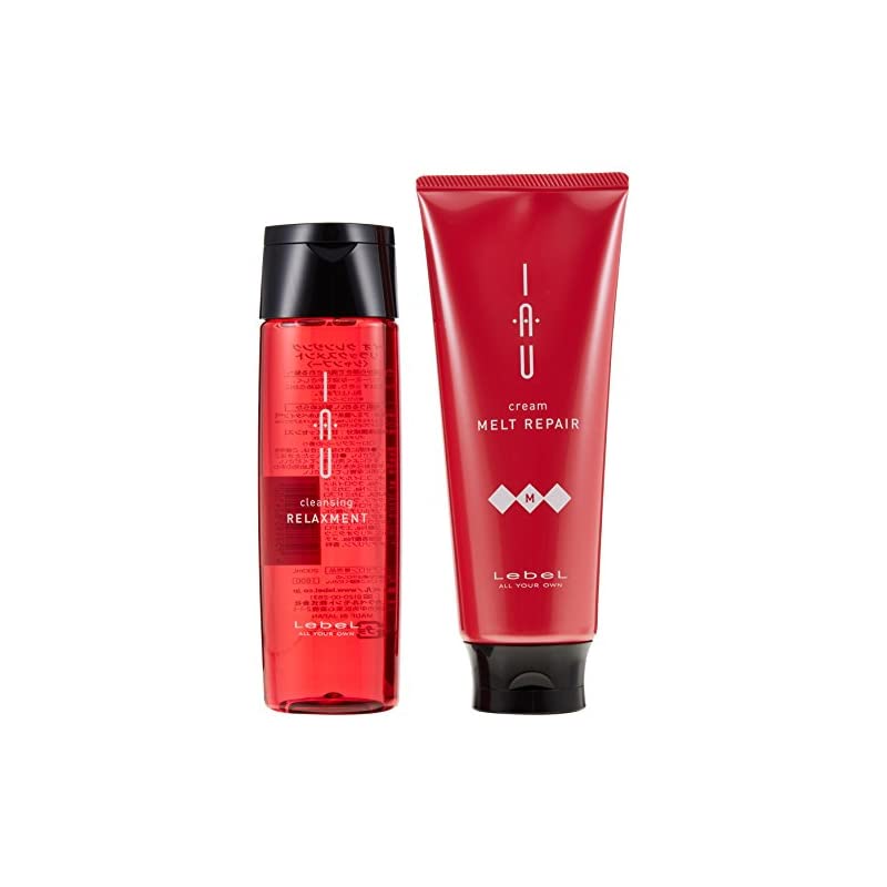 ルベル IAU イオ クレンジング リラックスメント（シャンプー）200ml＆イオ クリーム メルトリペア トリートメント200ml