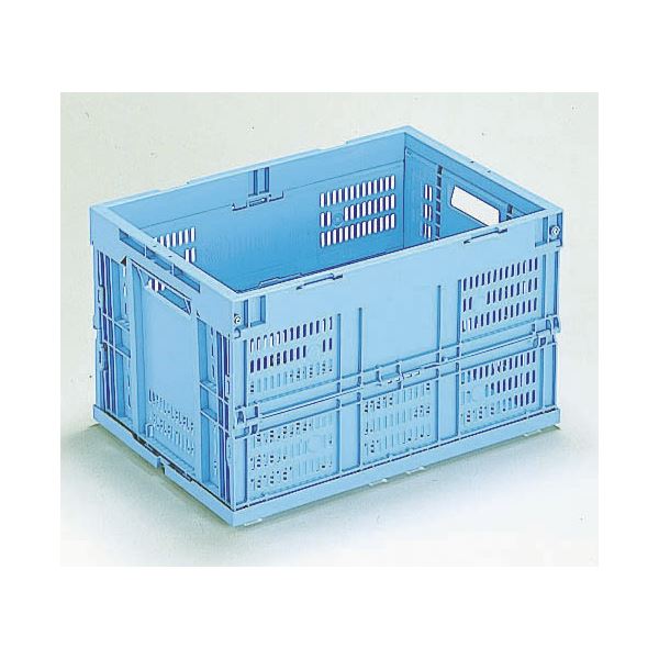 折りたたみメッシュコンテナ/オリコン (50L/ブルー) CB-M50W 岐阜プラスチック工業