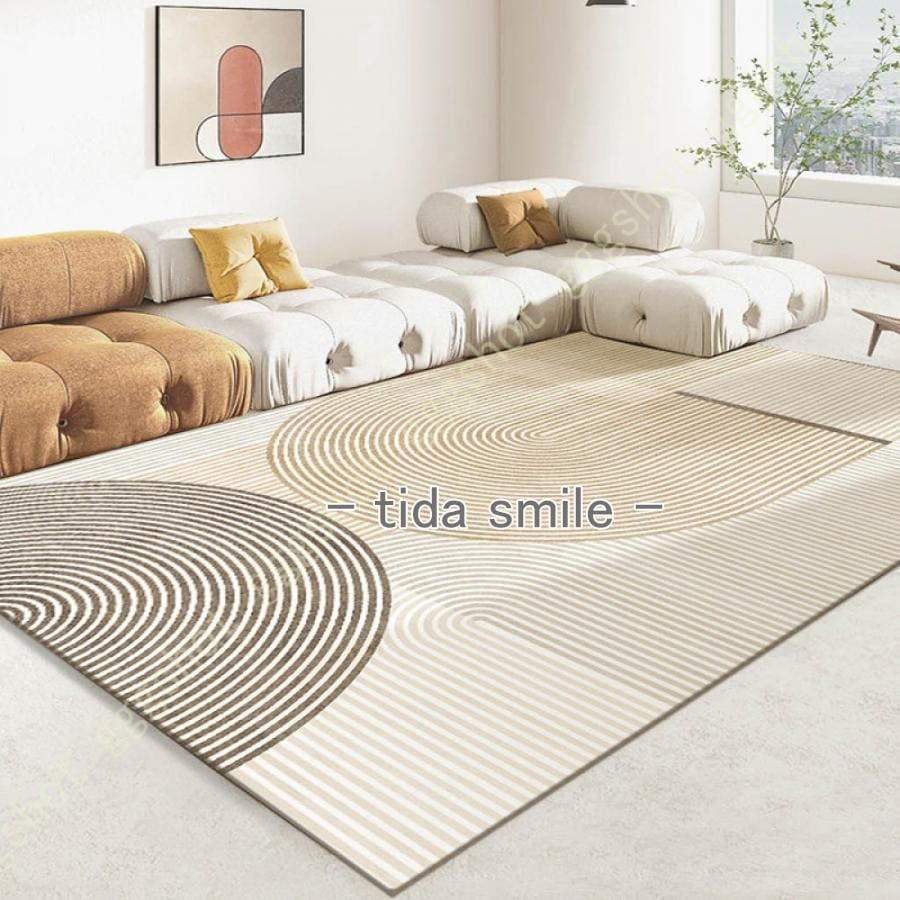 ラグ カーペット フロアカーペット 低反発 ホットカーペット対応 滑り止め付き おしゃれ 一人暮らし カーペット 掃除やすい 防音 オールシーズン 幾何柄 北欧