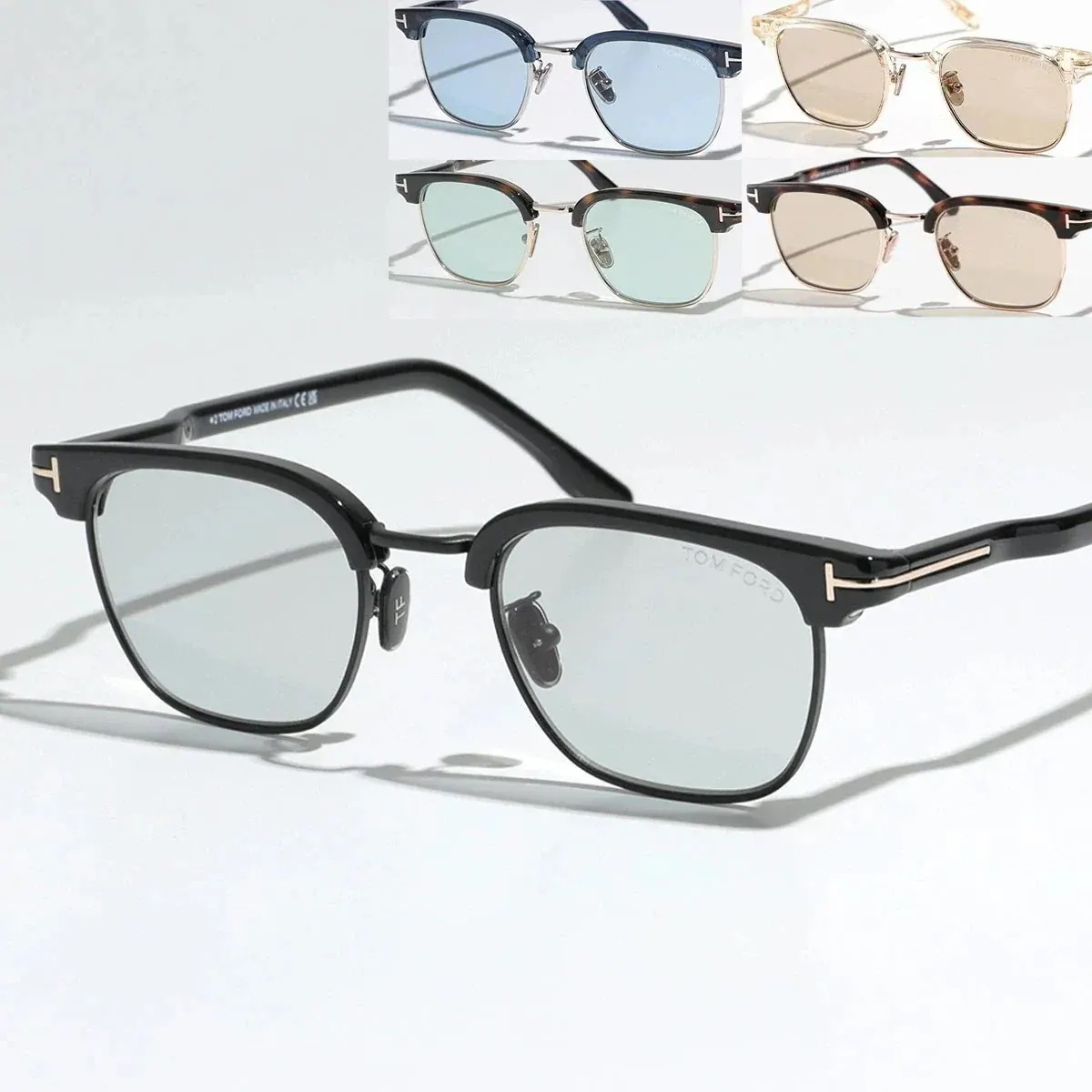 TOM FORD トムフォード サングラス TF1119-D FT1119-D メンズ サーモントブロー型 カラーレンズ アジアンフィット ロゴ Tロゴ アイウ