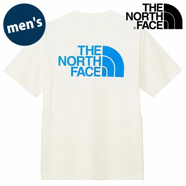 メール便 ショートスリーブフラッシュドライカラースキームコットンティー [NT32548-W] メンズ TNF アウトドア トップス 半袖Tシャツ 吸汗速乾 ホワイト 正規取扱店