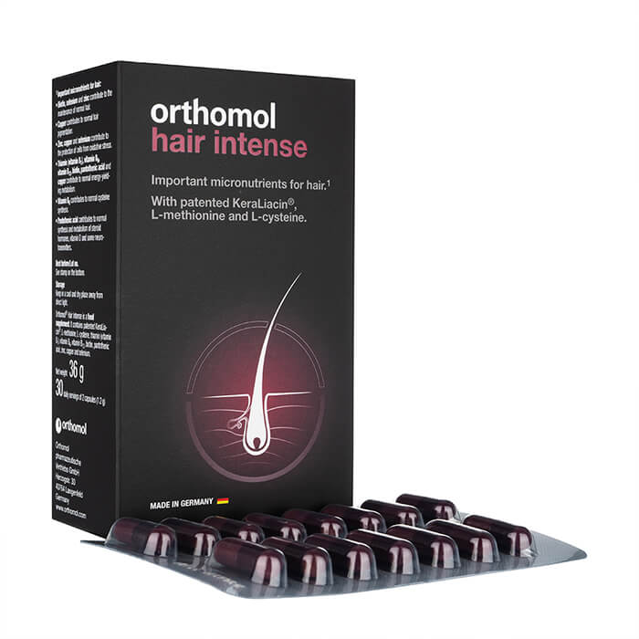 オーソモル ヘアインテンス 60錠 1箱 Orthomol Hair Intense 海外発送 日時指定不可 国際ePack便発送