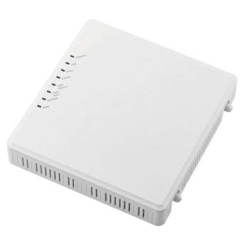 エレコム [WAB-M1775-PS] 法人用無線AP/Wi-Fi6(11ax)対応/2x2(1201+574Mps)同時通信対応/インテリ/PoEパススルー機能付き