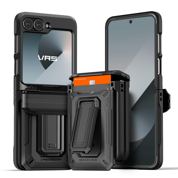 Galaxy Zフリップ6 ケース カード 2枚 収納 自動 ヒンジ保護 スタンド デウォレット オリジン