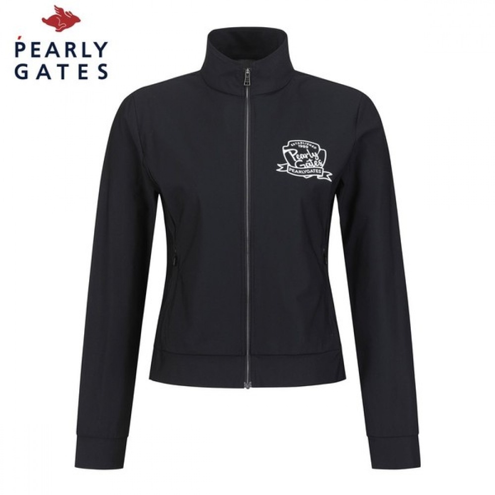 (Paris Gates) レディースネックバックブロックスリムジップアップ Tシャツ