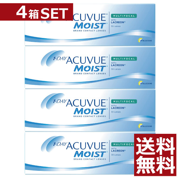ワンデーアキュビューモイストマルチフォーカル (30枚入) 4箱 1日使い捨て 1day 遠近両用 コンタクト