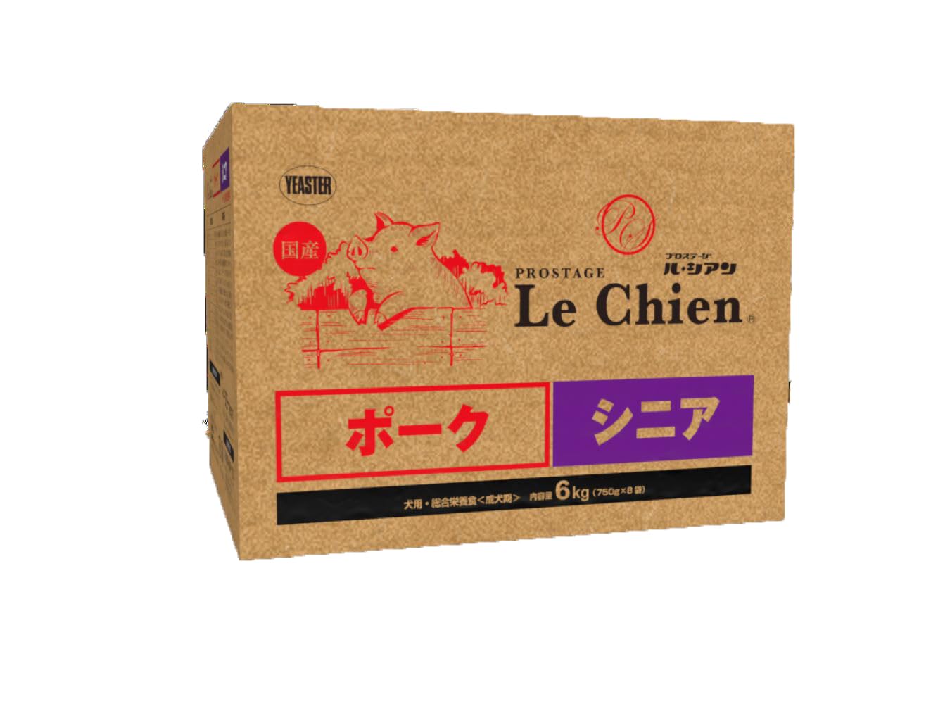イースター PROSTAGE Le Chien プロステージ ル・シアン 犬用 ポーク シニア 6kg (750g×8)