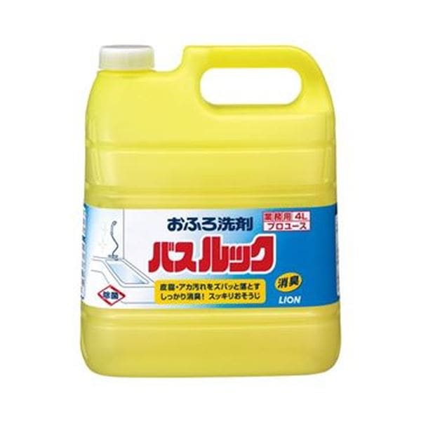 （まとめ）ライオン バスルック 業務用 4L 1セット（3本）[x3セット]