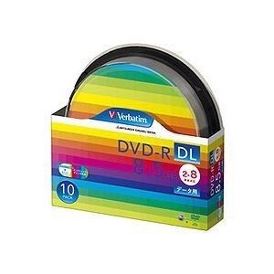 （まとめ） バーベイタム データ用DVD-R DL 8.5GB ワイドプリンターブル スピンドルケース DHR85HP10SV1 1パック（10枚） 2セット