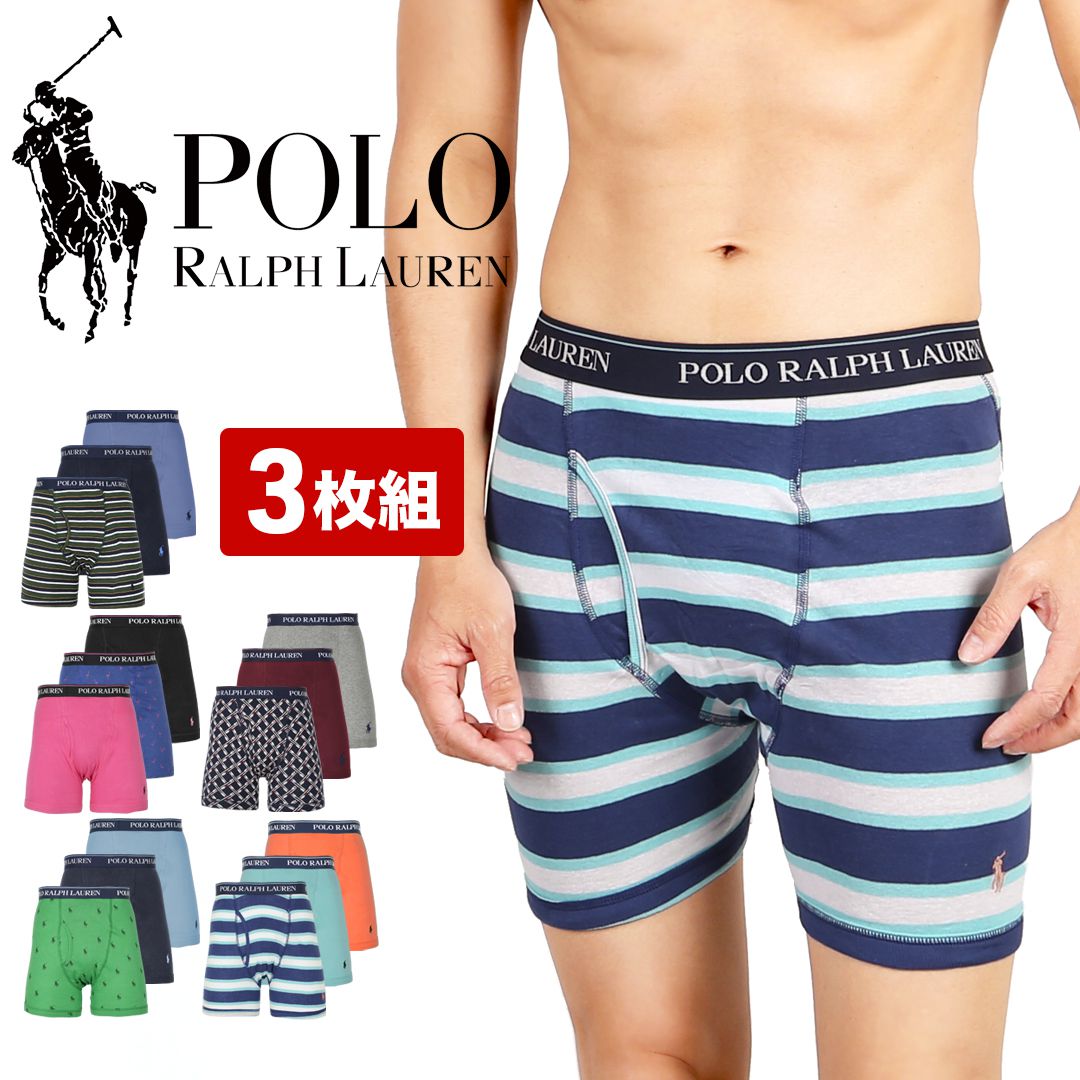 【3枚セット】Classic Fit Cotton メンズ ロングボクサーパンツ